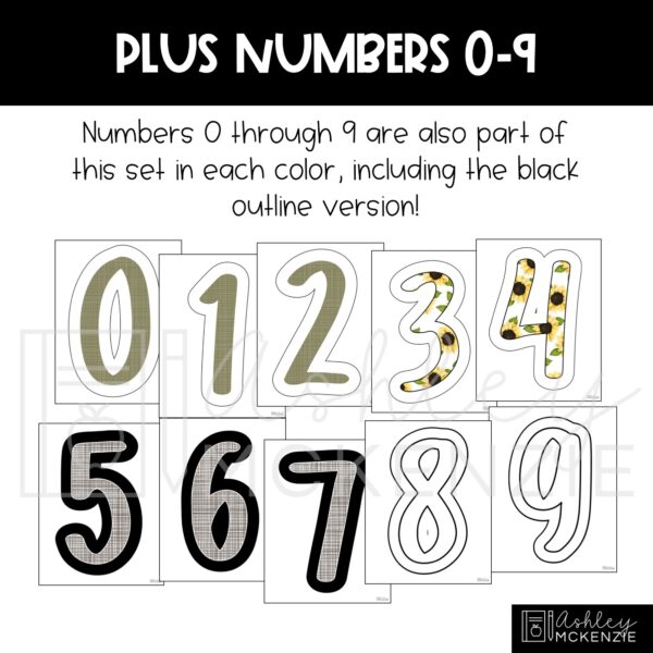 Fall Sunflowers Primary Font A-Z Bulletin Board Letters, Punctuation, and Numbers Fall Sunflowers Primary Font A-Z Bulletin Board Letters, Punctuation, and Numbers