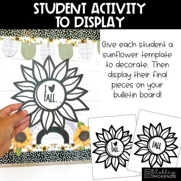 Fall Sunflowers Bulletin Board Kit Fall Sunflowers Bulletin Board Kit
