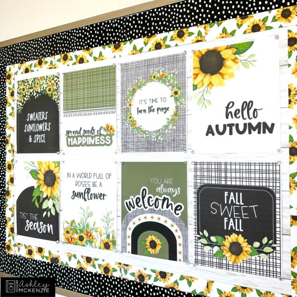 Fall Sunflowers Classroom Decor | Classroom Posters - Editable! Fall Sunflowers Classroom Decor | Classroom Posters - Editable!