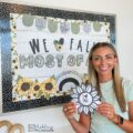 Fall Sunflowers Bulletin Board, Posters, A-Z Letters, and Google Slides Templates Bundle