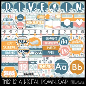 Boho Ocean Classroom Decor Bundle Boho Ocean Classroom Decor Bundle