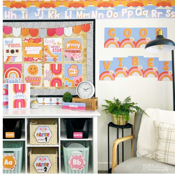 Retro Vibes Classroom Decor Bundle Retro Vibes Classroom Decor Bundle