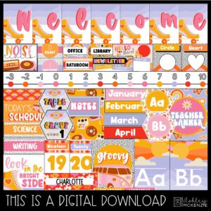 Retro Vibes Classroom Decor Bundle Retro Vibes Classroom Decor Bundle