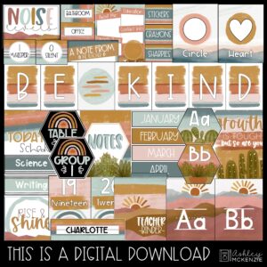 Boho Desert Classroom Decor Bundle