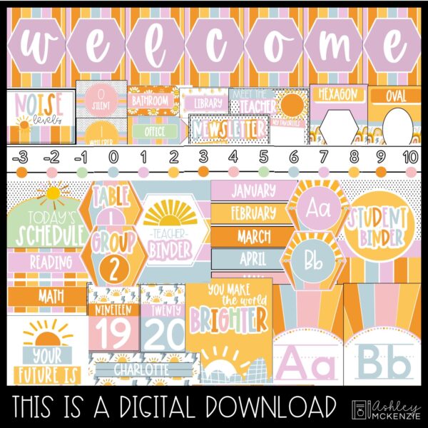 Hello Sunshine Classroom Decor Bundle Hello Sunshine Classroom Decor Bundle