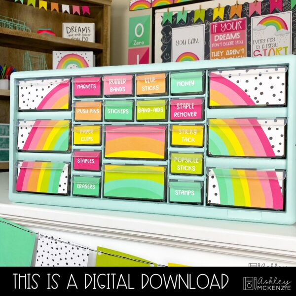 Rainbow Brights Classroom Decor Bundle Rainbow Brights Classroom Decor Bundle