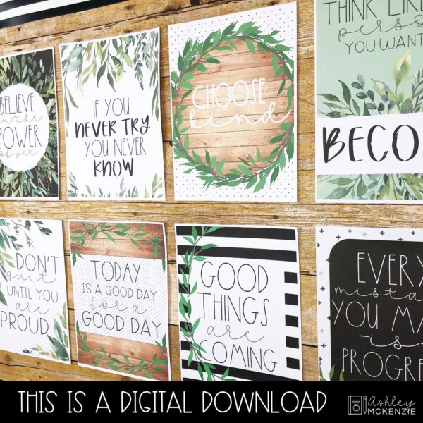 Modern Farmhouse Classroom Decor Bundle Modern Farmhouse Classroom Decor Bundle