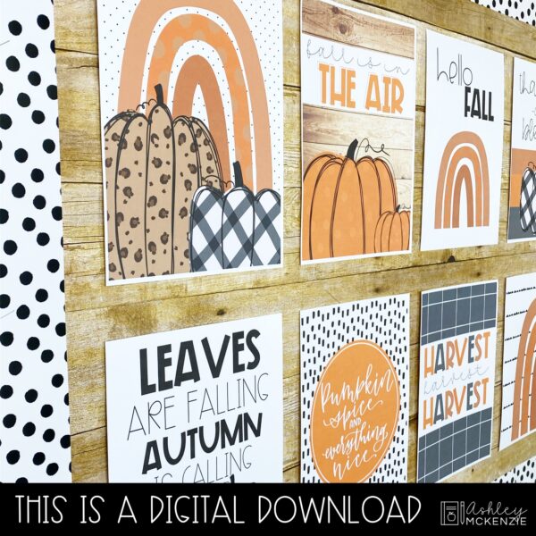 Fall Pumpkins Classroom Posters Fall Pumpkins Classroom Posters