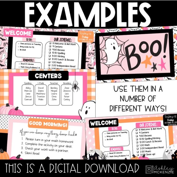 Halloween Boo Street Google Slides and PowerPoint Templates Halloween Boo Street Google Slides and PowerPoint Templates