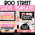 Halloween Boo Street Google Slides and PowerPoint Templates