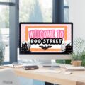 Halloween Boo Street Google Slides and PowerPoint Templates