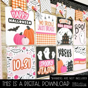 Halloween Boo Street Classroom Decor | Classroom Posters - Editable!