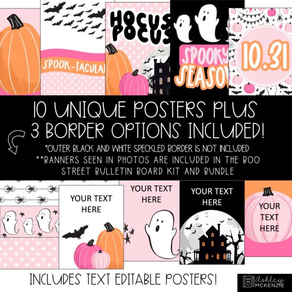 Halloween Boo Street Classroom Decor | Classroom Posters - Editable! Halloween Boo Street Classroom Decor | Classroom Posters - Editable!
