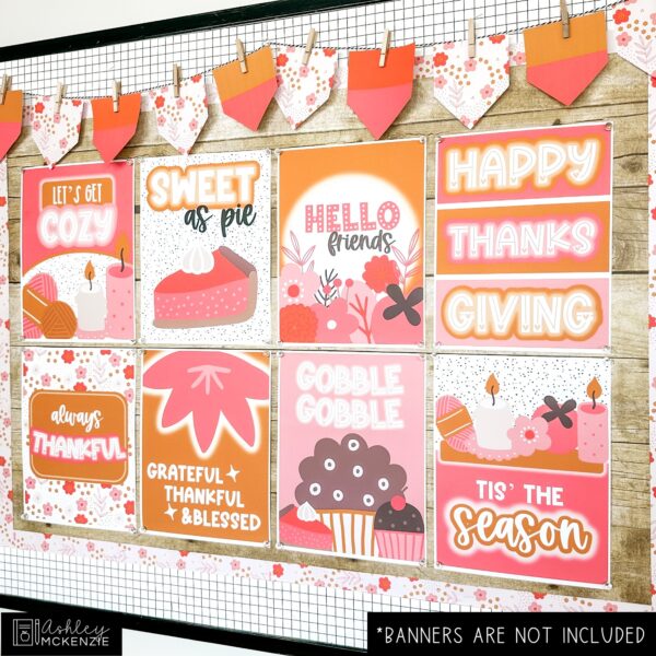 Cozy Thanksgiving Classroom Decor | Classroom Posters - Editable! Cozy Thanksgiving Classroom Decor | Classroom Posters - Editable!