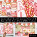 Cozy Thanksgiving Bulletin Board, Posters, A-Z Letters, and Google Slides Templates Bundle