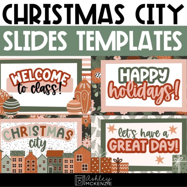 Christmas City Google Slides and PowerPoint Templates