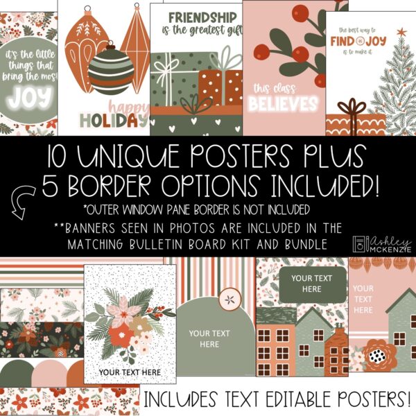 Christmas City Classroom Decor | Classroom Posters - Editable! Christmas City Classroom Decor | Classroom Posters - Editable!