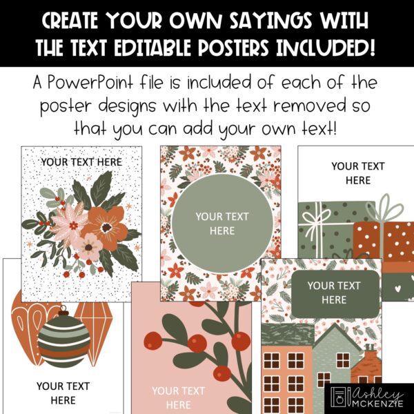 Christmas City Classroom Decor | Classroom Posters - Editable! Christmas City Classroom Decor | Classroom Posters - Editable!