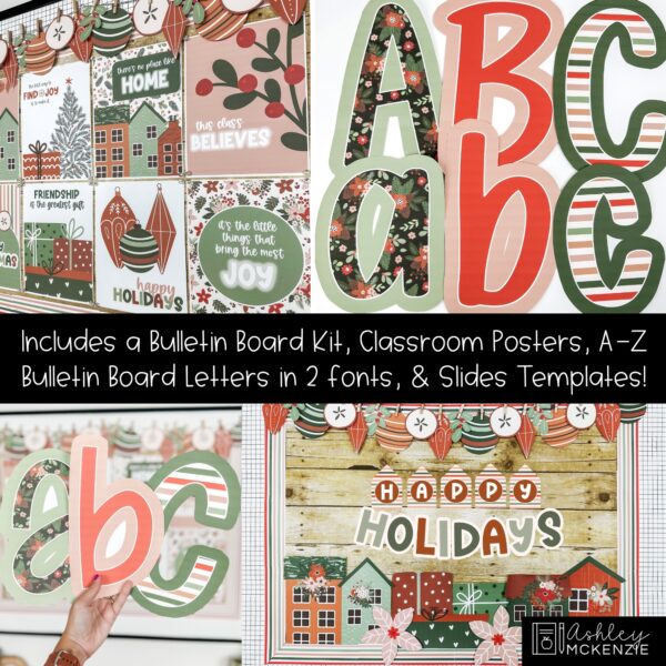 Christmas City Bulletin Board, Posters, A-Z Letters, and Google Slides Templates Bundle Christmas City Bulletin Board, Posters, A-Z Letters, and Google Slides Templates Bundle