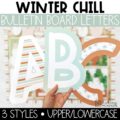 Winter Chill A-Z Bulletin Board Letters, Punctuation, and Numbers