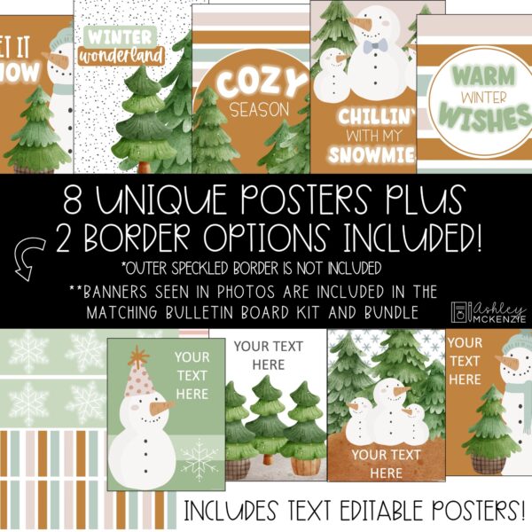 Winter Chill Classroom Decor | Classroom Posters - Editable! Winter Chill Classroom Decor | Classroom Posters - Editable!