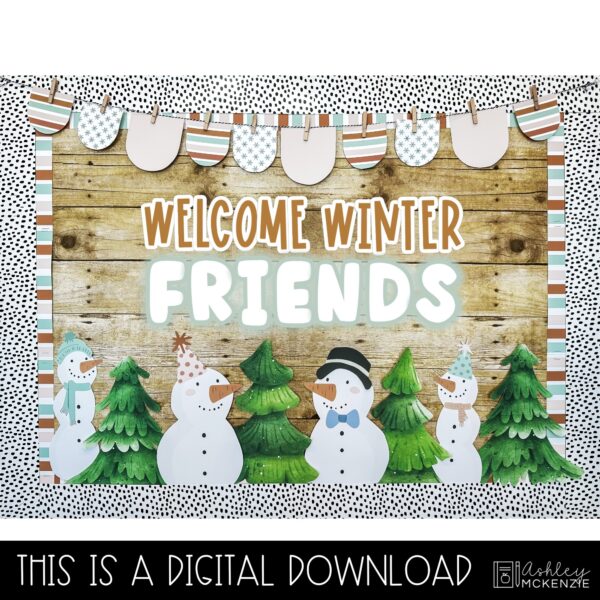 Winter Chill Bulletin Board Kit Winter Chill Bulletin Board Kit