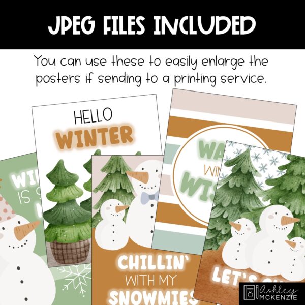 Winter Chill Classroom Decor | Classroom Posters - Editable! Winter Chill Classroom Decor | Classroom Posters - Editable!