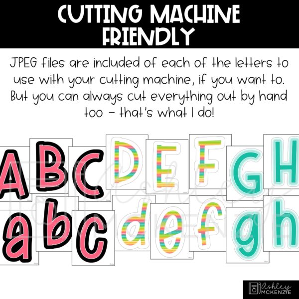Neon Brights A-Z Bulletin Board Letters, Punctuation, and Numbers Neon Brights A-Z Bulletin Board Letters, Punctuation, and Numbers