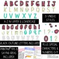 Neon Brights A-Z Bulletin Board Letters, Punctuation, and Numbers