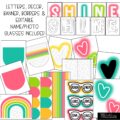 Neon Brights Back to School Bulletin Board Kit