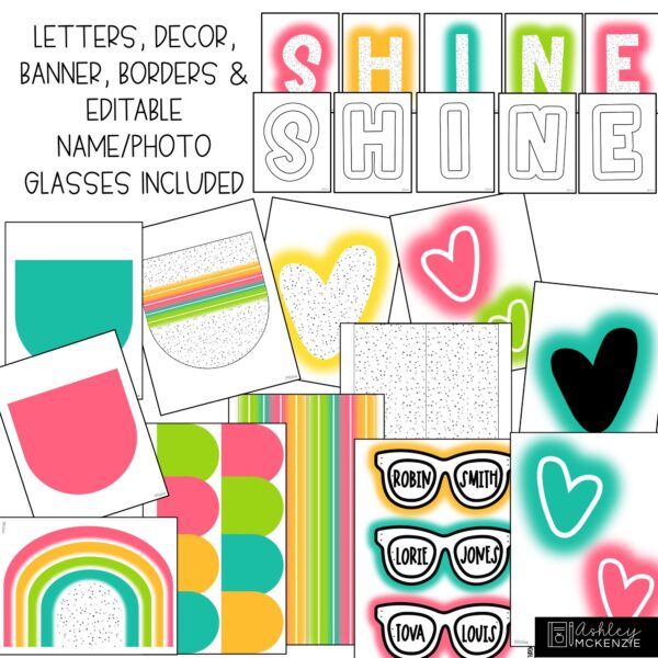 Neon Brights Back to School Bulletin Board Kit Neon Brights Back to School Bulletin Board Kit