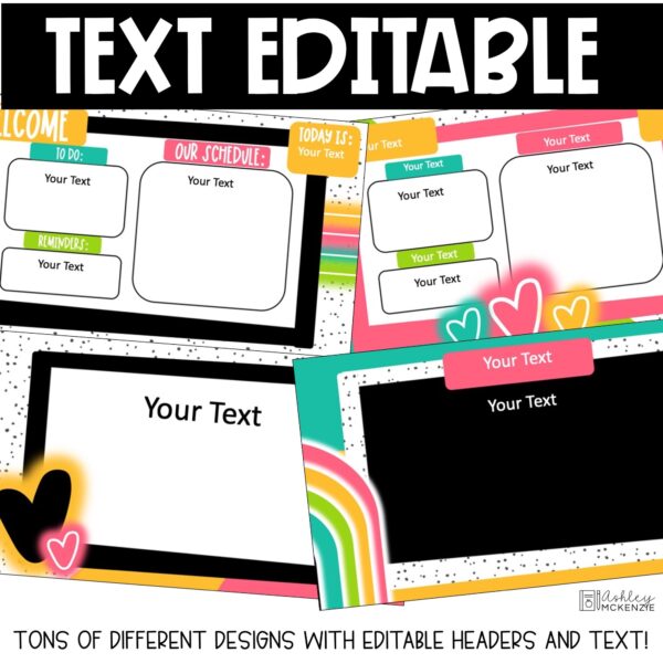 Neon Brights Google Slides and PowerPoint Templates Neon Brights Google Slides and PowerPoint Templates