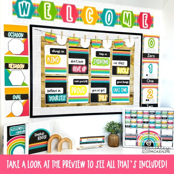 Neon Brights Classroom Decor Bundle Neon Brights Classroom Decor Bundle
