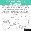Winter Snow Globe Bulletin Board, Classroom Posters, and A-Z Bulletin Board Letters Bundle