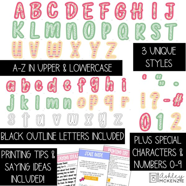 Valentine Pop Primary Font A-Z Bulletin Board Letters, Punctuation, and Numbers Valentine Pop Primary Font A-Z Bulletin Board Letters, Punctuation, and Numbers