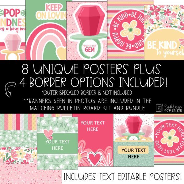 Valentine Pop Classroom Decor | Classroom Posters - Editable! Valentine Pop Classroom Decor | Classroom Posters - Editable!