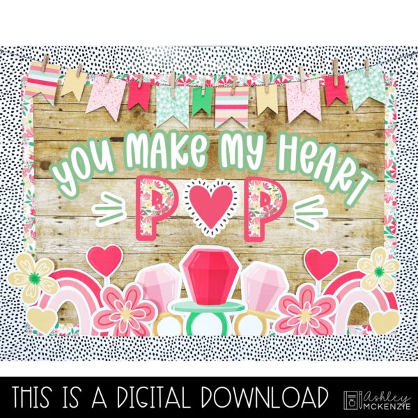 Valentine Pop Bulletin Board Kit Valentine Pop Bulletin Board Kit
