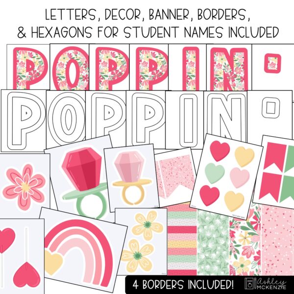 Valentine Pop Bulletin Board Kit Valentine Pop Bulletin Board Kit