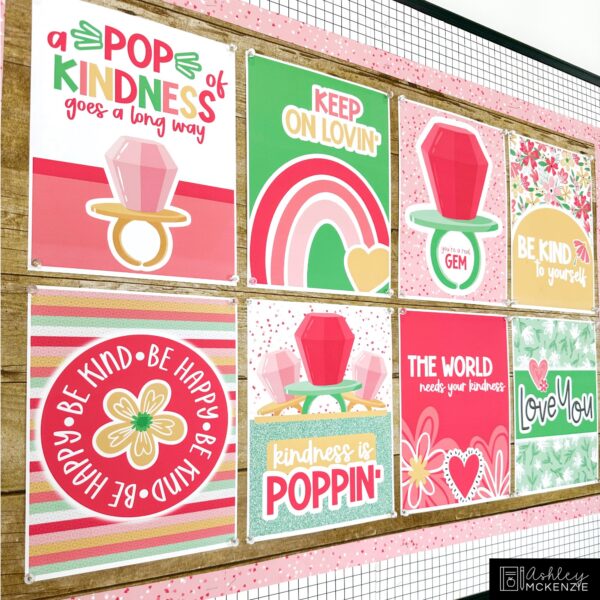 Valentine Pop Classroom Decor | Classroom Posters - Editable! Valentine Pop Classroom Decor | Classroom Posters - Editable!