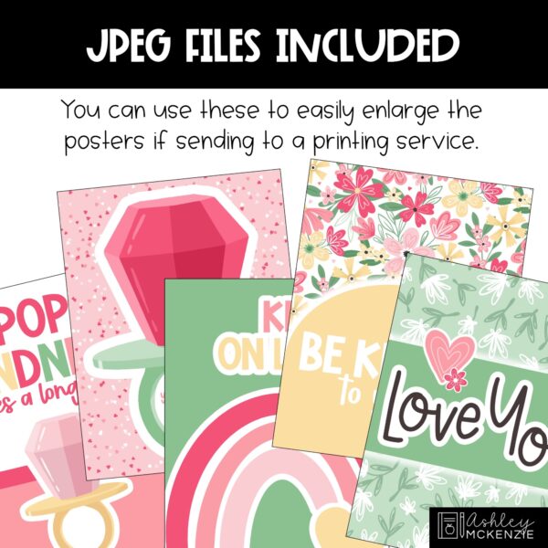 Valentine Pop Classroom Decor | Classroom Posters - Editable! Valentine Pop Classroom Decor | Classroom Posters - Editable!