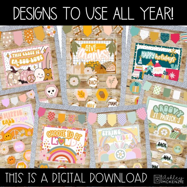 Seasonal Classroom Door Decor Kits Bundle #2 Seasonal Classroom Door Decor Kits Bundle #2