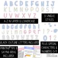 Pastel Sweets A-Z Bulletin Board Letters, Punctuation, and Numbers