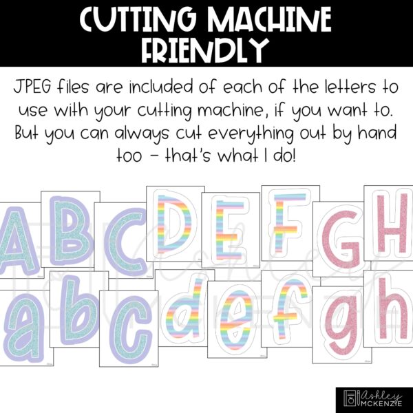 Pastel Sweets A-Z Bulletin Board Letters, Punctuation, and Numbers Pastel Sweets A-Z Bulletin Board Letters, Punctuation, and Numbers