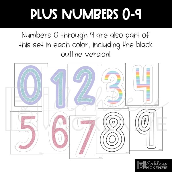 Pastel Sweets A-Z Bulletin Board Letters, Punctuation, and Numbers Pastel Sweets A-Z Bulletin Board Letters, Punctuation, and Numbers
