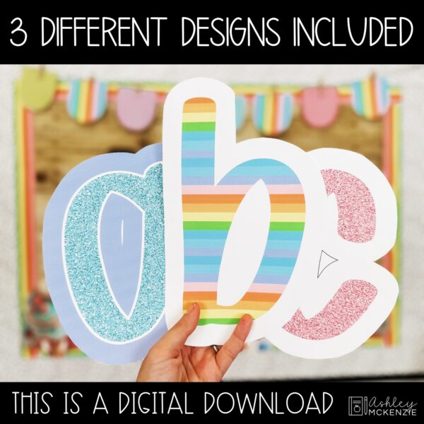 Pastel Sweets Primary Font A-Z Bulletin Board Letters, Punctuation, and Numbers Pastel Sweets Primary Font A-Z Bulletin Board Letters, Punctuation, and Numbers