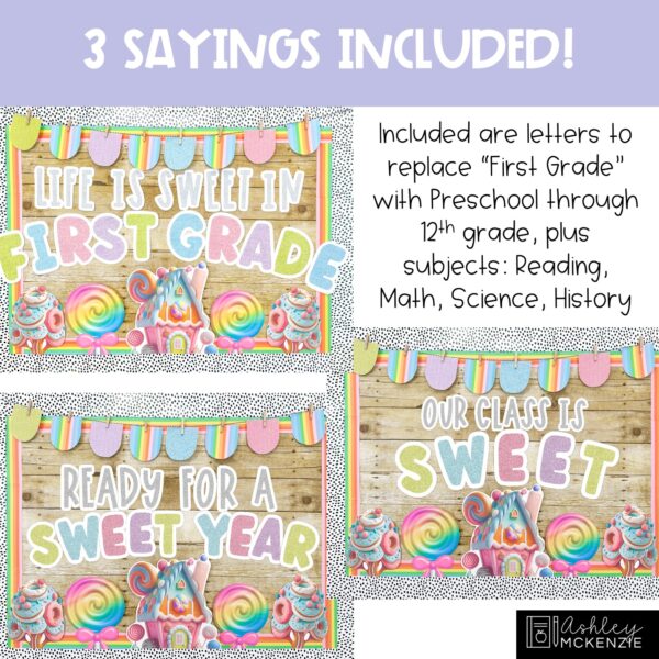 Pastel Sweets Back to School Bulletin Board Kit Pastel Sweets Back to School Bulletin Board Kit