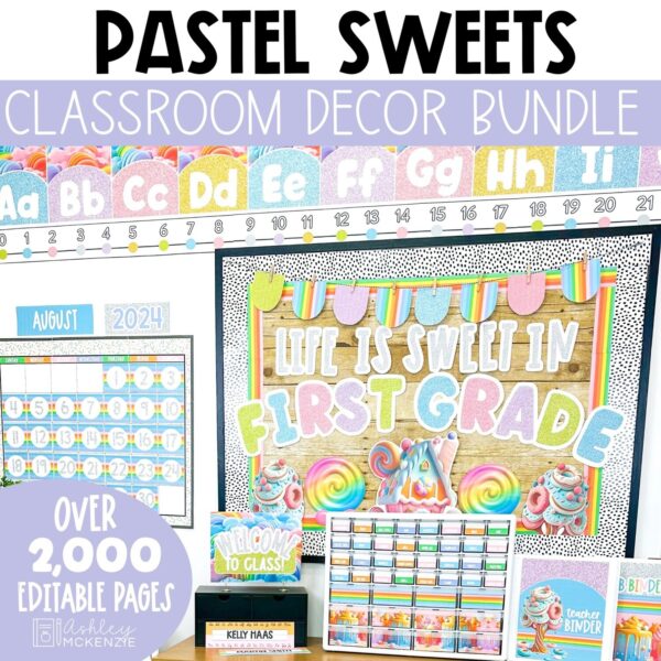 Pastel Sweets Classroom Decor Bundle