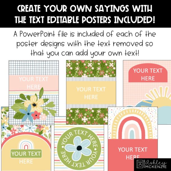 Spring Fresh Start Classroom Decor | Classroom Posters - Editable! Spring Fresh Start Classroom Decor | Classroom Posters - Editable!