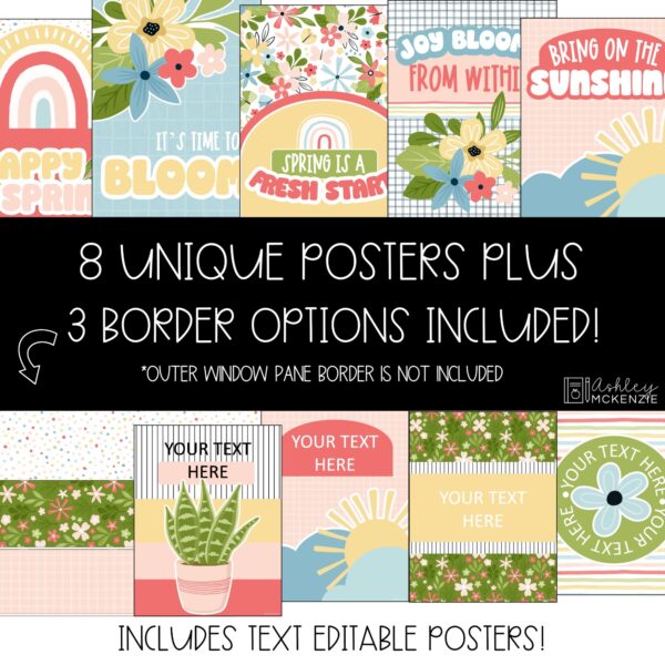 Spring Fresh Start Classroom Decor | Classroom Posters - Editable! Spring Fresh Start Classroom Decor | Classroom Posters - Editable!