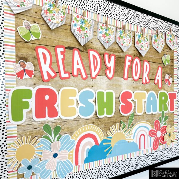 Spring Fresh Start Bulletin Board, Posters, A-Z Letters, and Google Slides Templates Bundle - Seasonal Classroom Decor Spring Fresh Start Bulletin Board, Posters, A-Z Letters, and Google Slides Templates Bundle - Seasonal Classroom Decor
